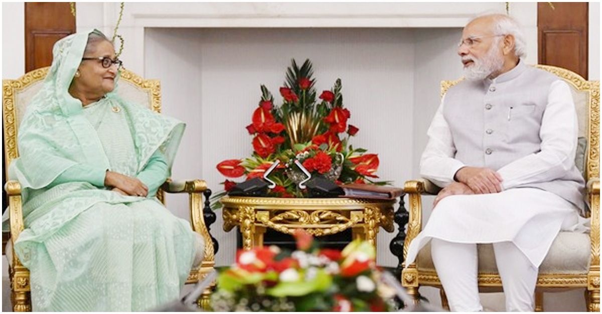 হাসিনা-মোদির বৈঠক শেষ, ৭ সমঝোতা স্মারক সই